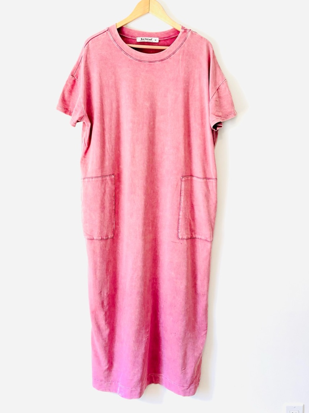 Three Bird Nest Faded Rose Crewneck T-shirt Dress XL
